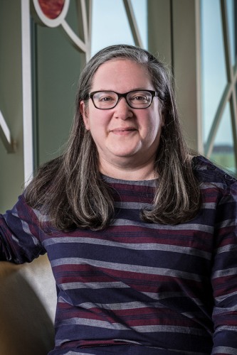 Marina Moskowitz sitting next to a window